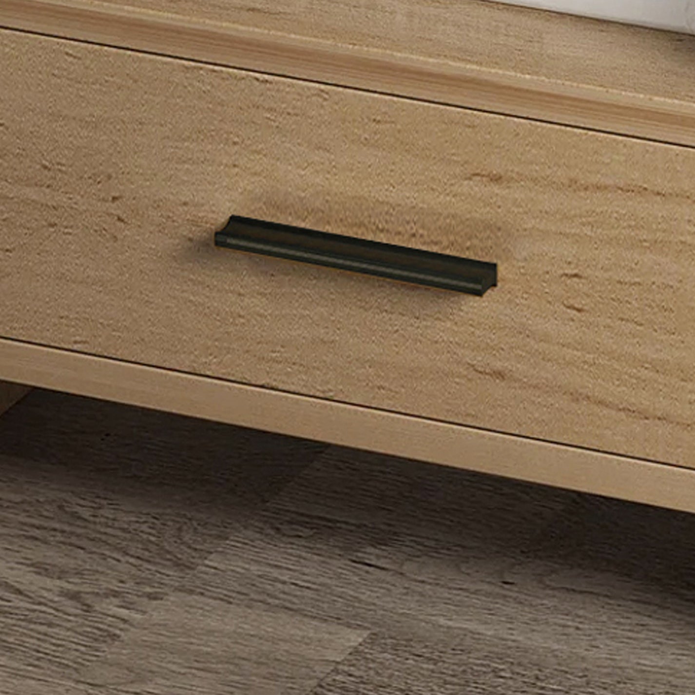 Serene Bedside Table Nightstand with Drawer (Oak)