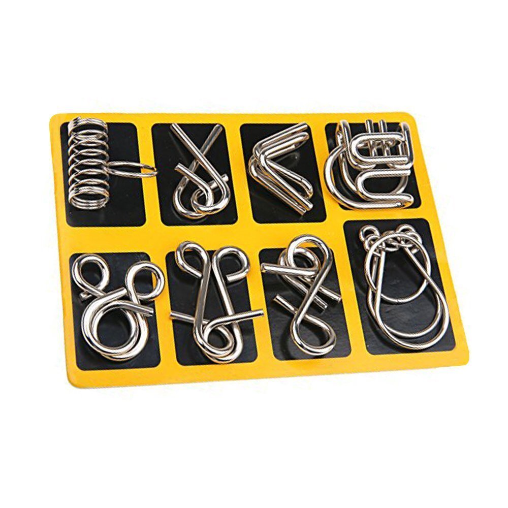 IQ Brain Teaser Metal Wire Puzzle Game Educational Toy - grandhubs.shop