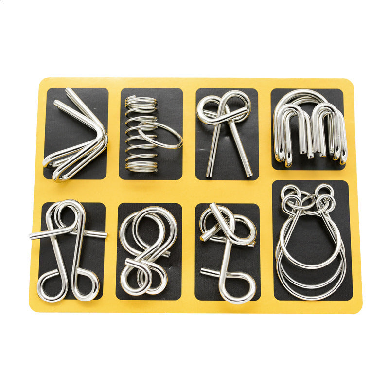 IQ Brain Teaser Metal Wire Puzzle Game Educational Toy - grandhubs.shop