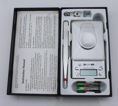 0.001g Diamond Milligram Digital Precision Pocket Scale 10 Gram - grandhubs.shop