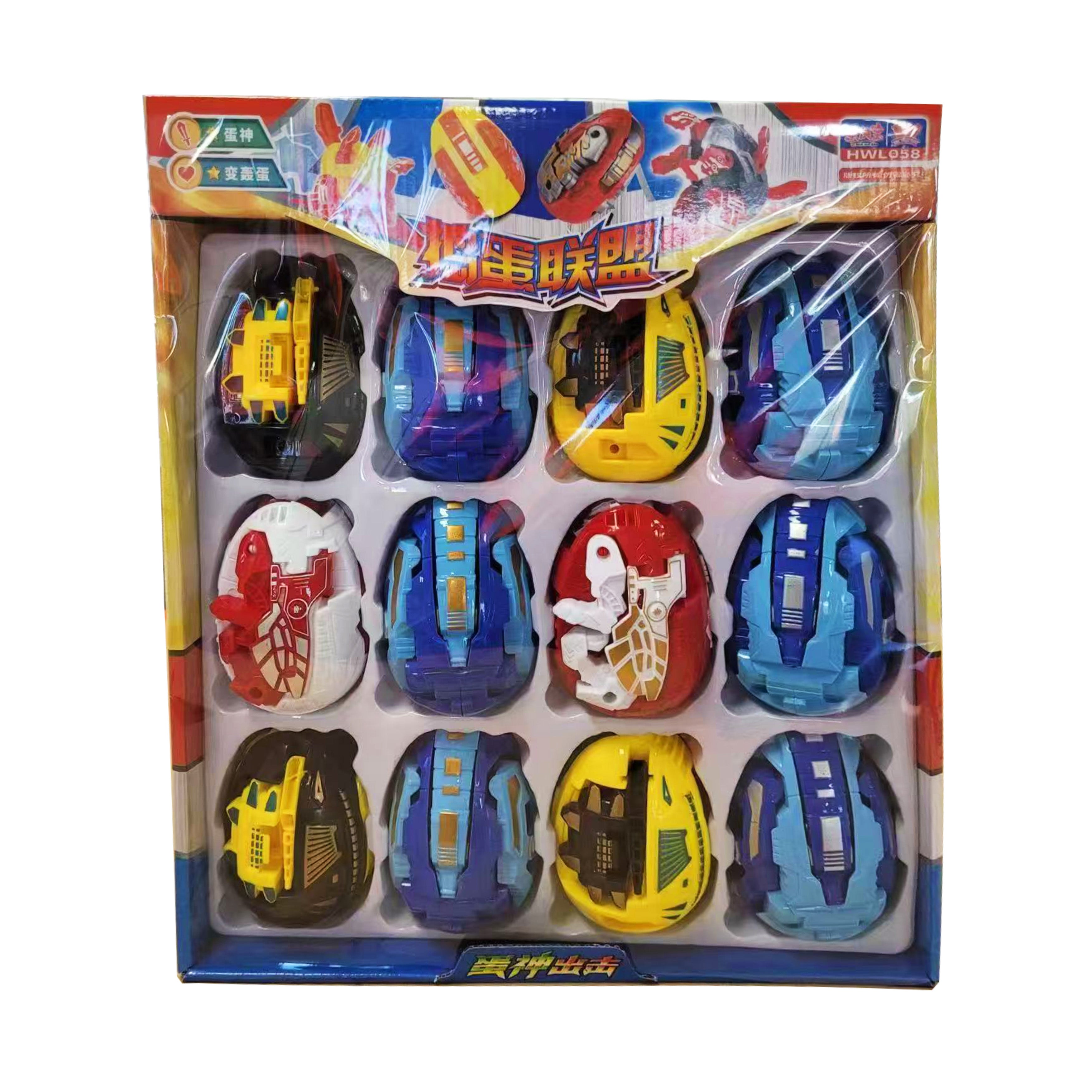 12-piece Dinosaur Transformer Collection Robot Transforming Toy Set