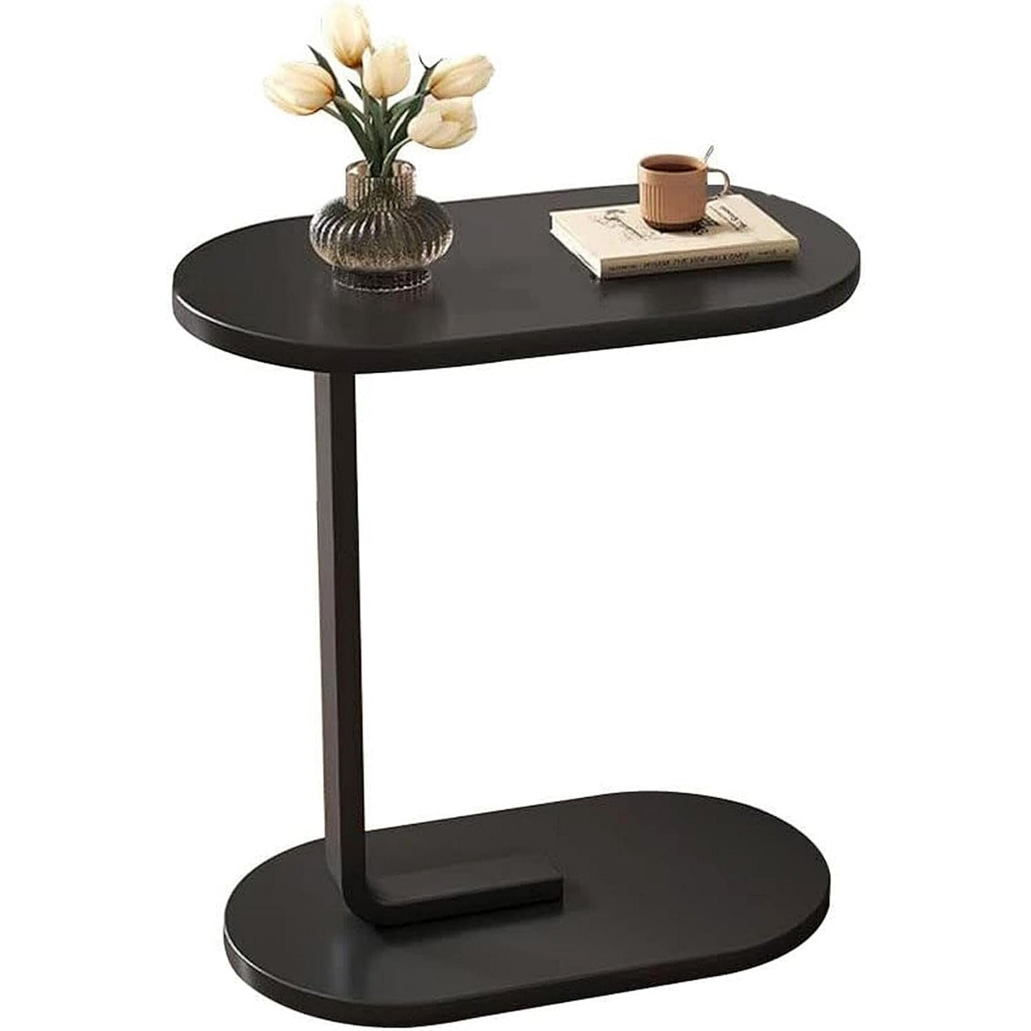 Cogency Sofa Bed Side Table Laptop Desk Accent Coffee Stand (Black)