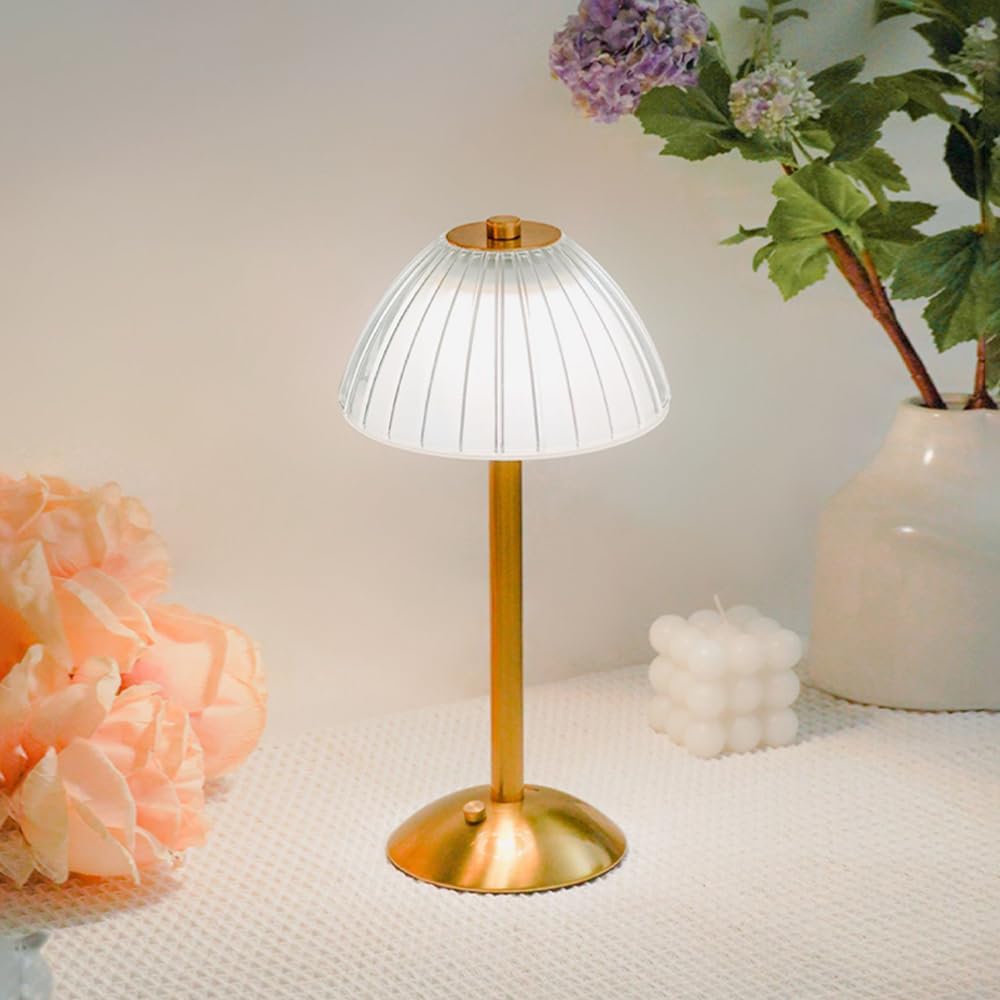 Luxe Crystal Touch Sensor Table Lamp Rechargeable LED Cordless Dimmable Light