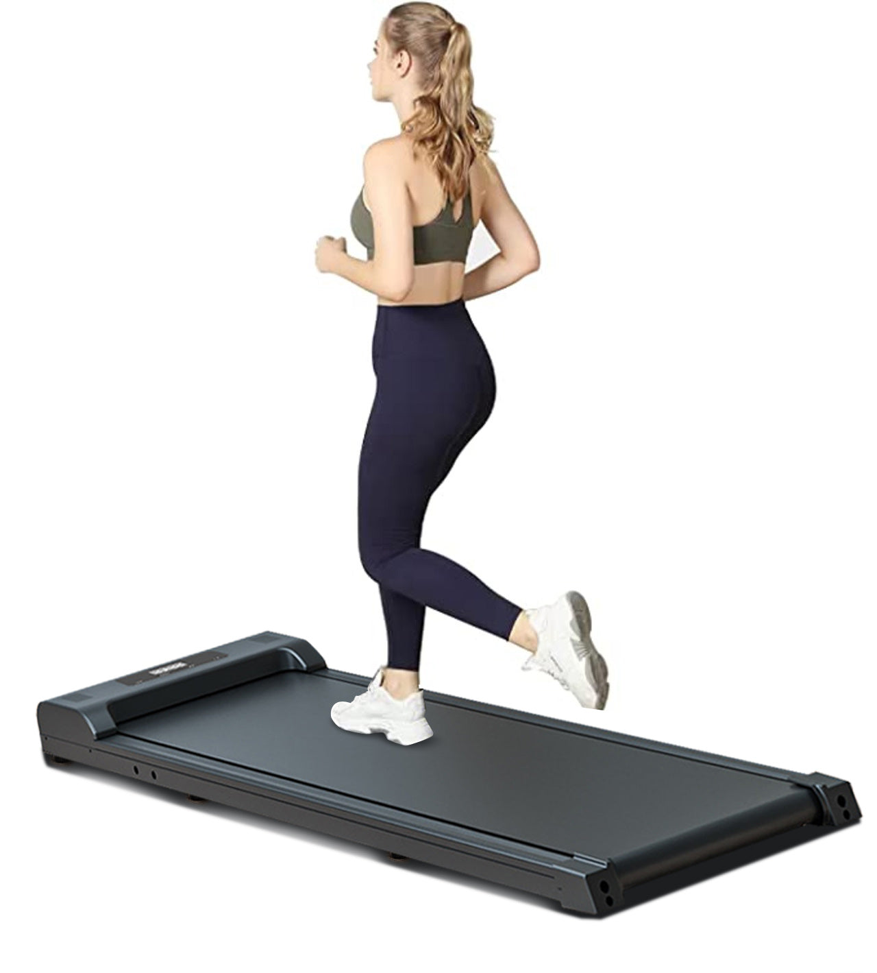 2-in-1 Fitness Electric Treadmill Exercise Machine Walking Running Pad