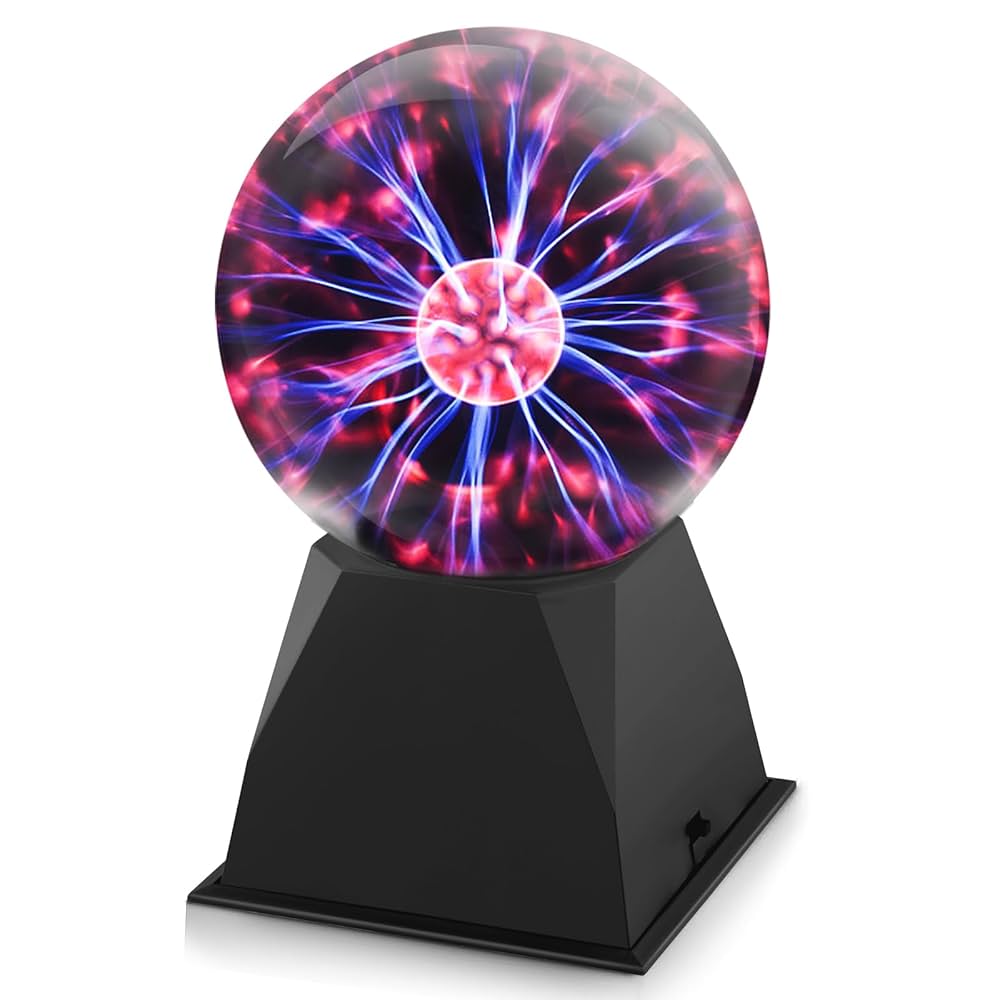 Magical Plasma Ball Night Light Lamp 5-Inch Touch Decor Globe