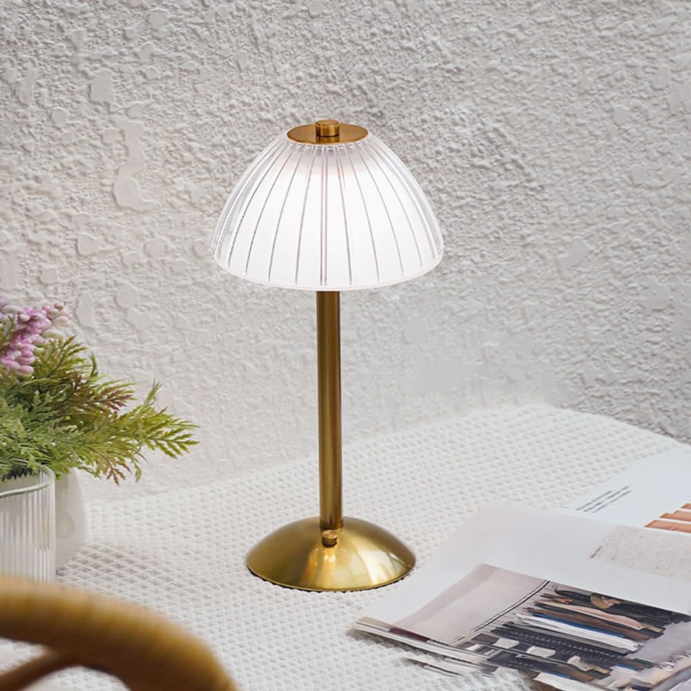 Luxe Crystal Touch Sensor Table Lamp Rechargeable LED Cordless Dimmable Light