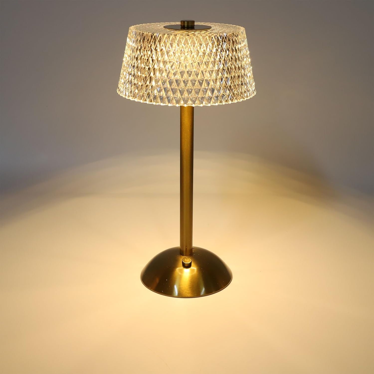 Luxe Diamond Crystal Table Lamp Touch-Dimmable LED Rechargeable Night Light