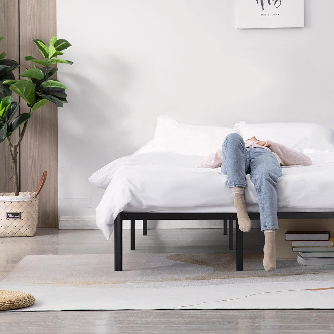 Ultimate Comfort Double Innerspring Mattress & Heavy-Duty Bed Frame Set