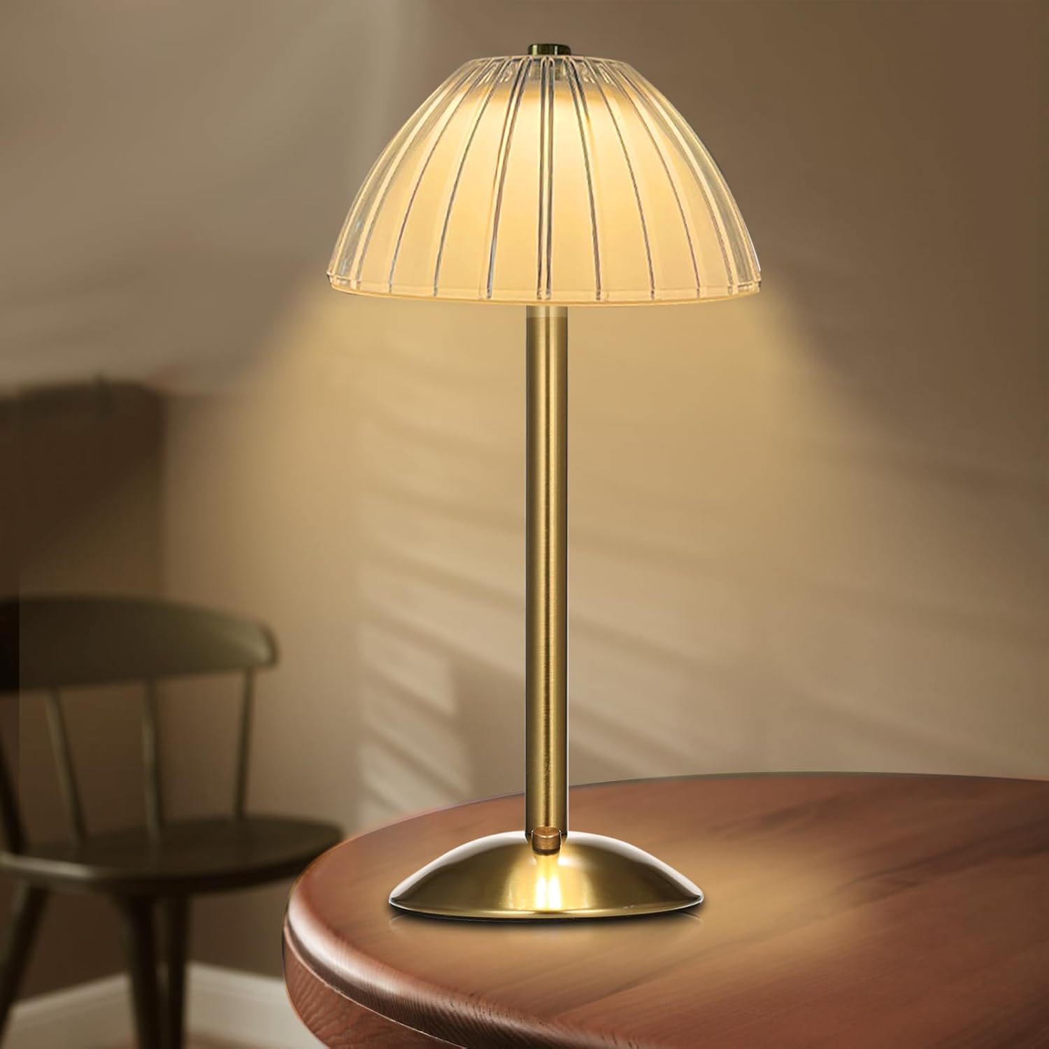 Luxe Crystal Touch Sensor Table Lamp Rechargeable LED Cordless Dimmable Light