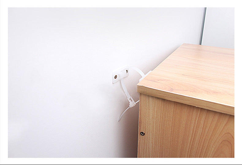 Anti-tip Furniture Safety Straps Wall Secure Anchors Baby Proofing Kit