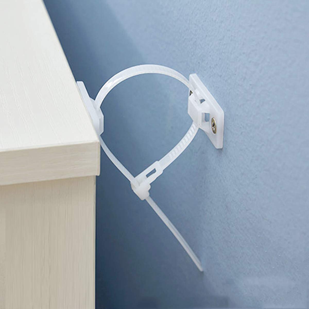 Anti-tip Furniture Safety Straps Wall Secure Anchors Baby Proofing Kit