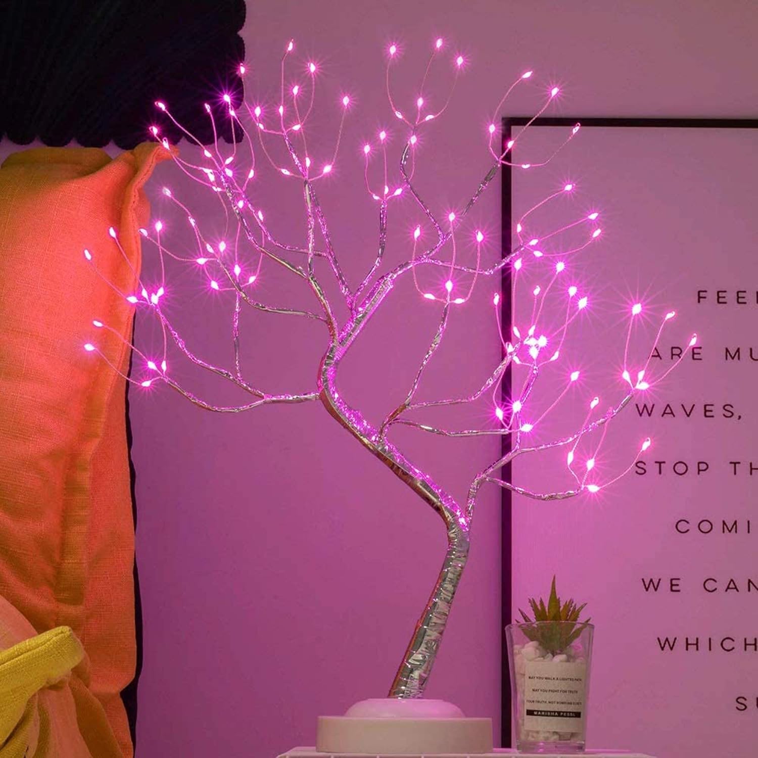 108 LED Firefly Fairy Light Spirit Tree Pink