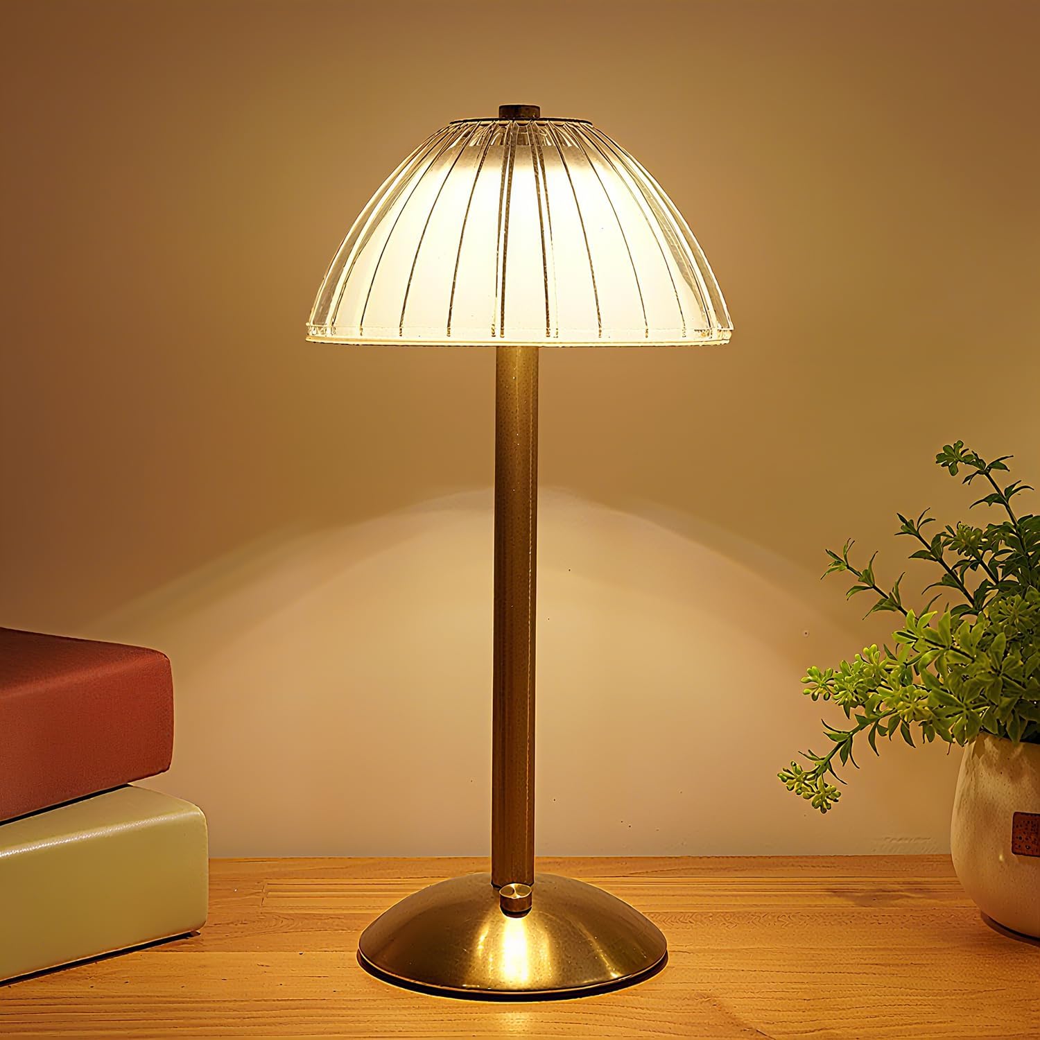 Luxe Crystal Touch Sensor Table Lamp Rechargeable LED Cordless Dimmable Light