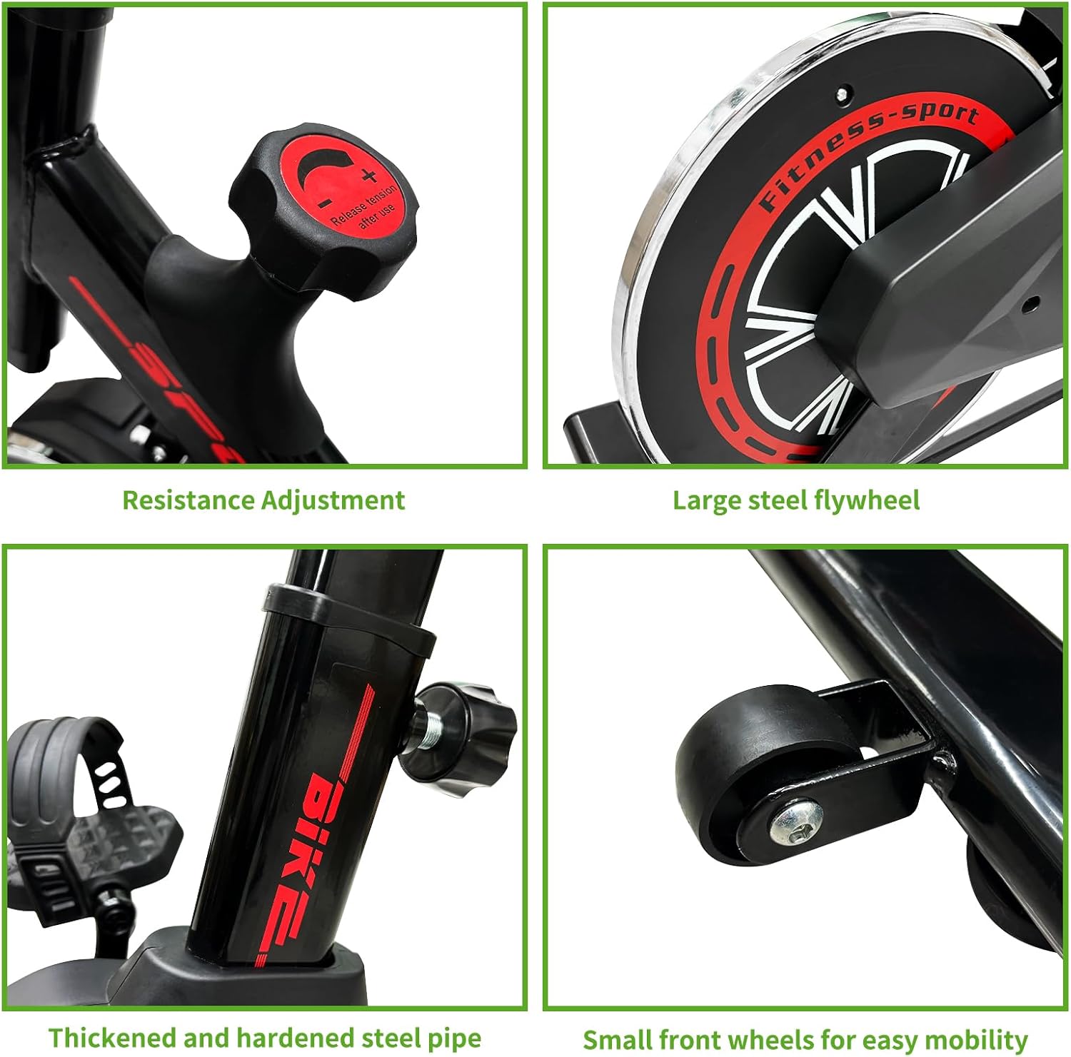 Fitplus Pro Advanced Stationary Fitness Exercise Spin Bike