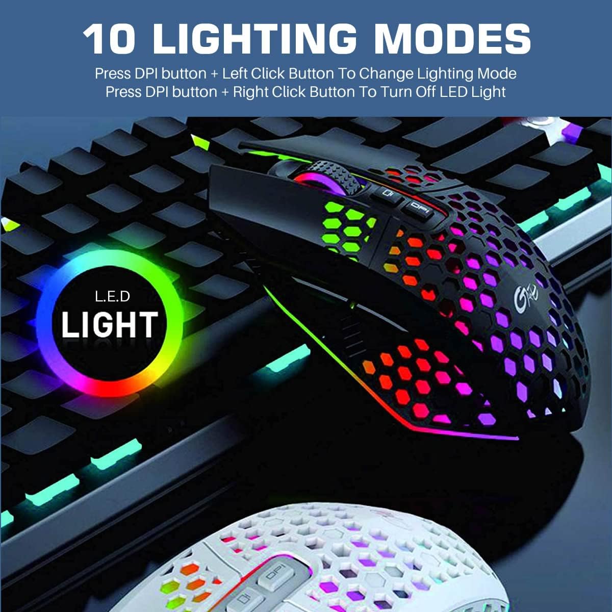 RGB Wireless Rechargeable Advanced Optical Gaming Mouse