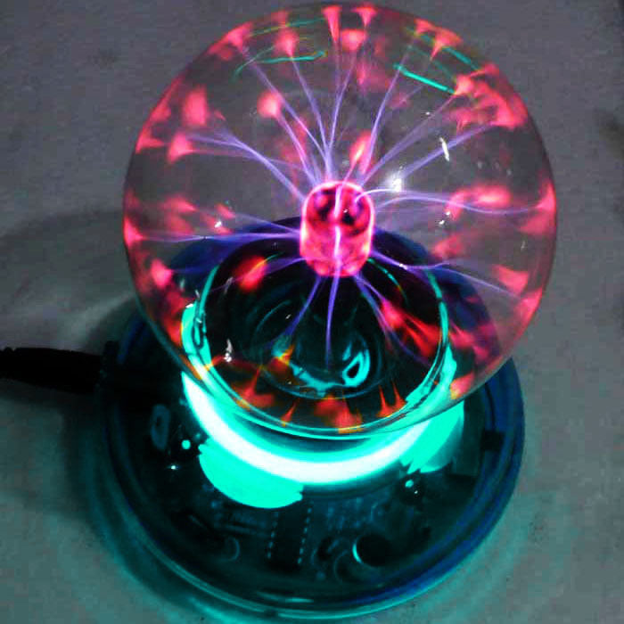 Magical Plasma Ball Night Light Lamp 3-Inch Touch USB Desk Decor Globe
