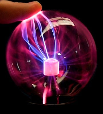 Magical Plasma Ball Night Light Lamp 3-Inch Touch USB Desk Decor Globe
