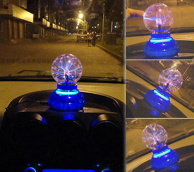Magical Plasma Ball Night Light Lamp 3-Inch Touch USB Desk Decor Globe