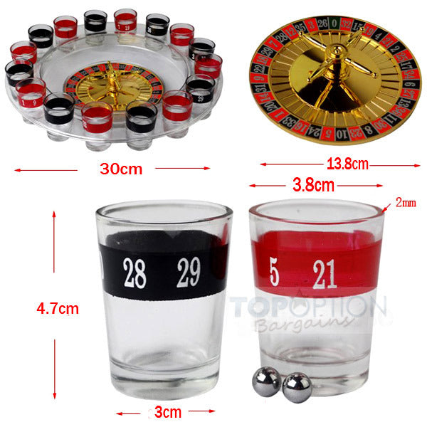 Spin and Shot Drinking Roulette Game Set