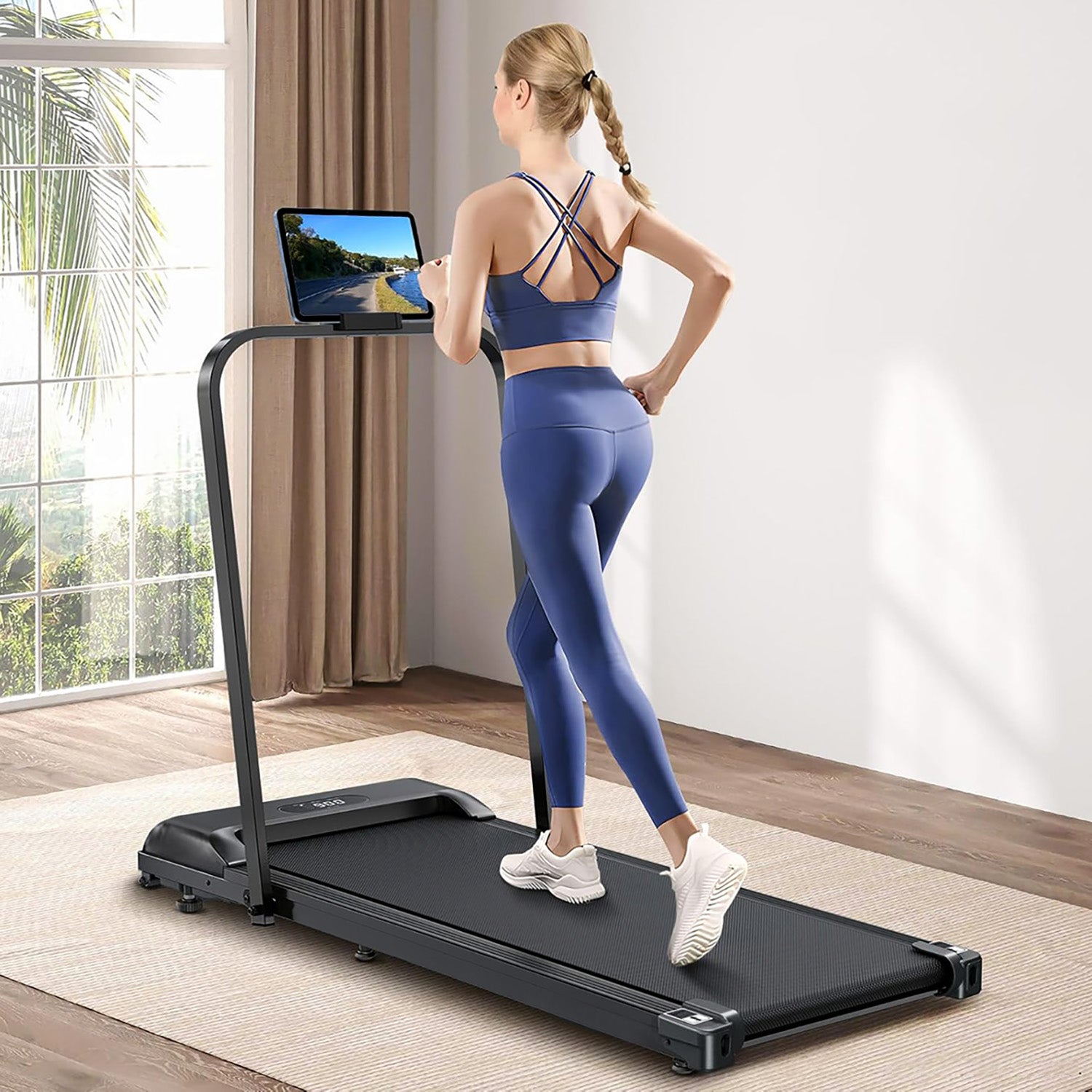 IRUN Fitness Trainer Electric Treadmill (Black)