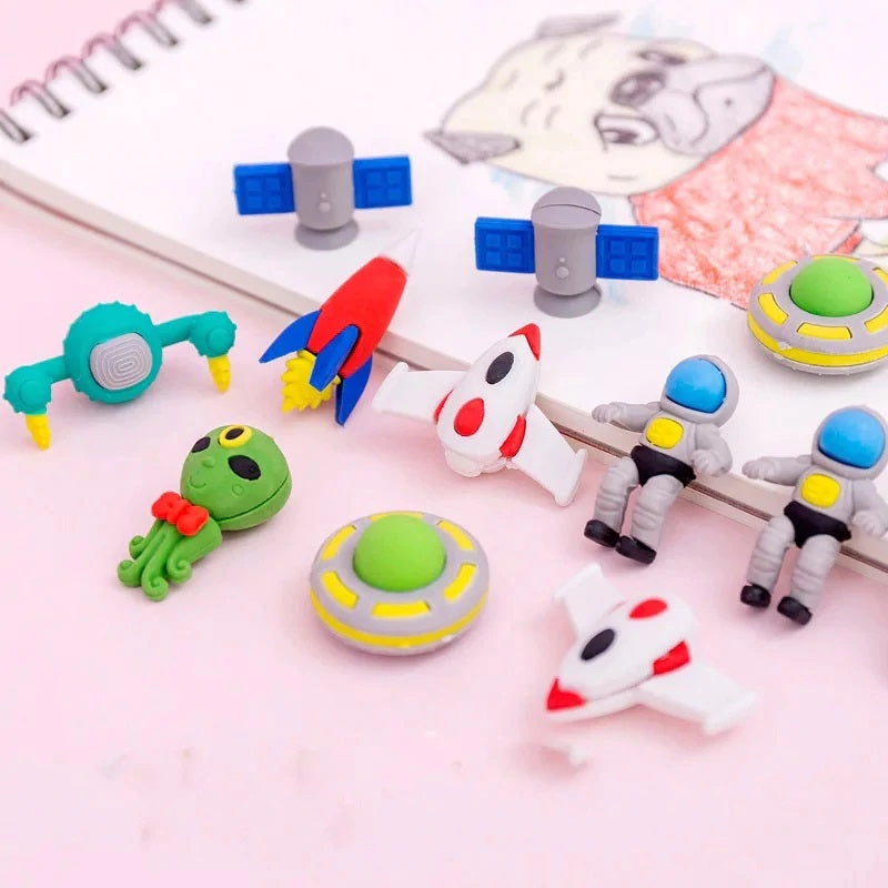 Space Explorer Eraser Set - 21 Erasers