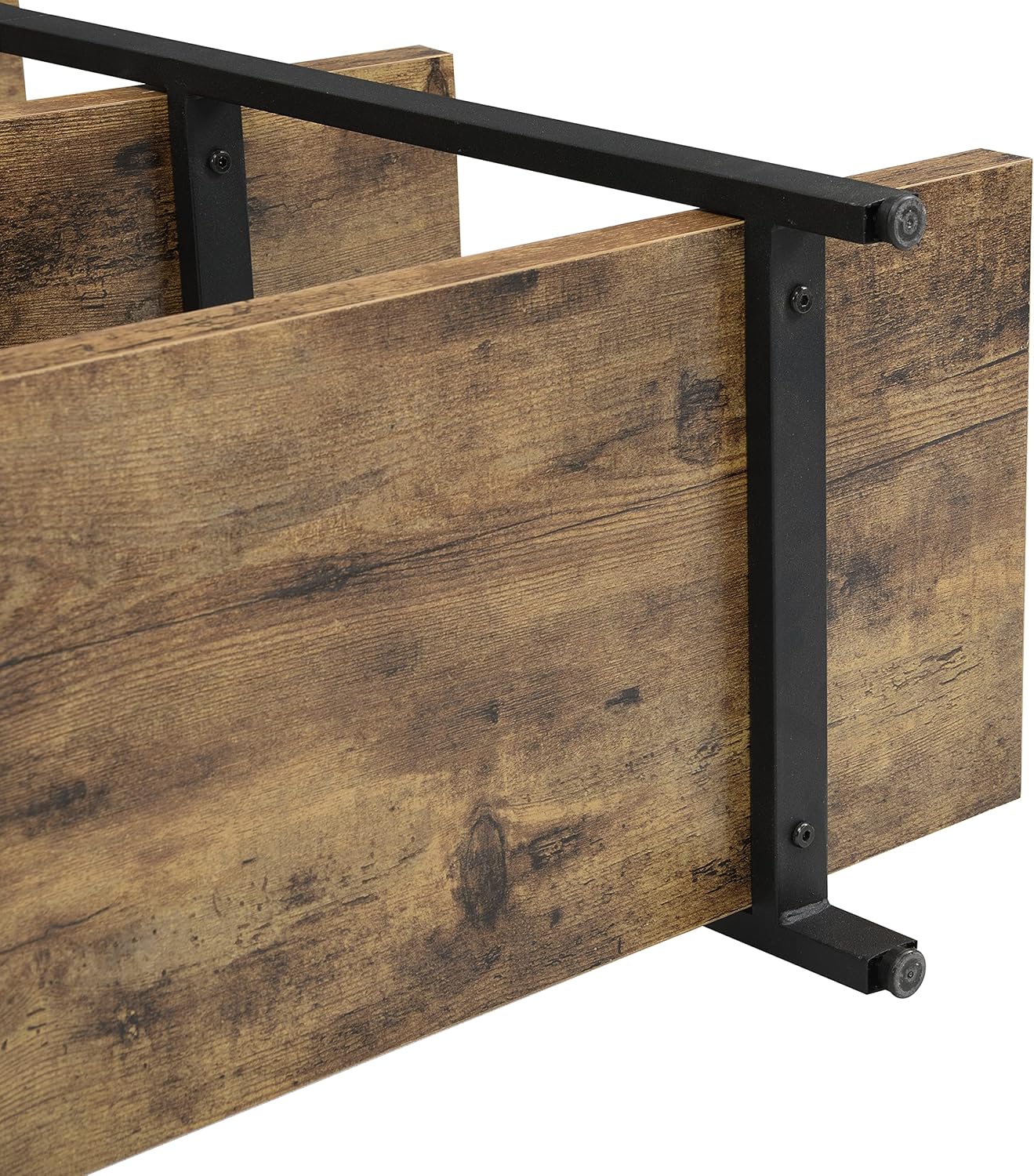 Envision Rustic 4-Tier Bookcase Storage Shelf Organizer