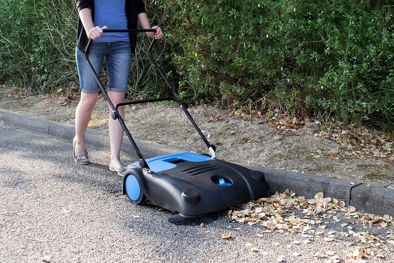 Commercial Industrial Large Area Floor Push Sweeper