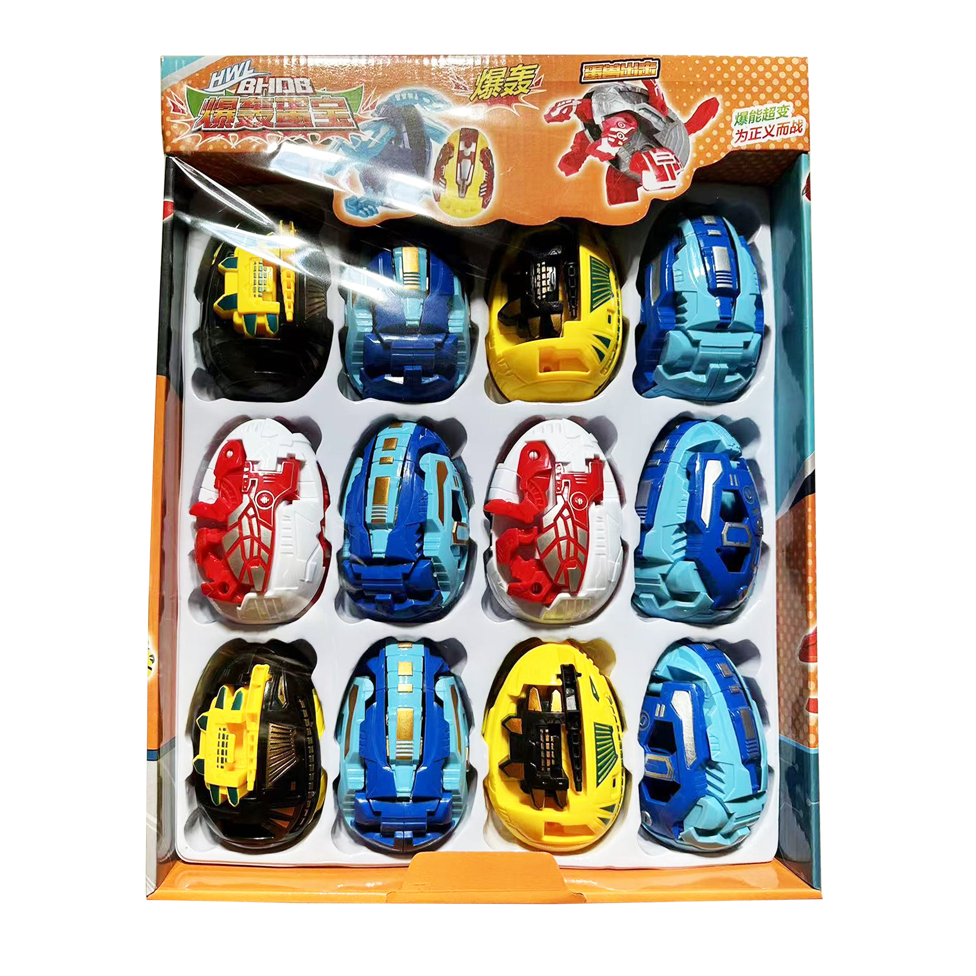 12-piece Dinosaur Transformer Collection Robot Transforming Toy Set