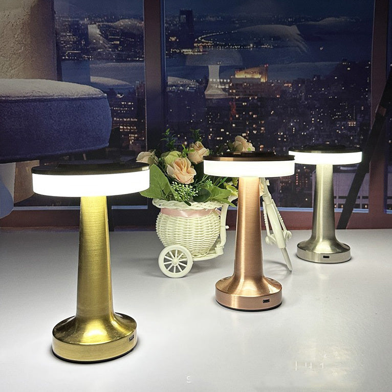 Luxe LED Table Lamp Portable Cordless Touch Sensor Night Light (Gold)