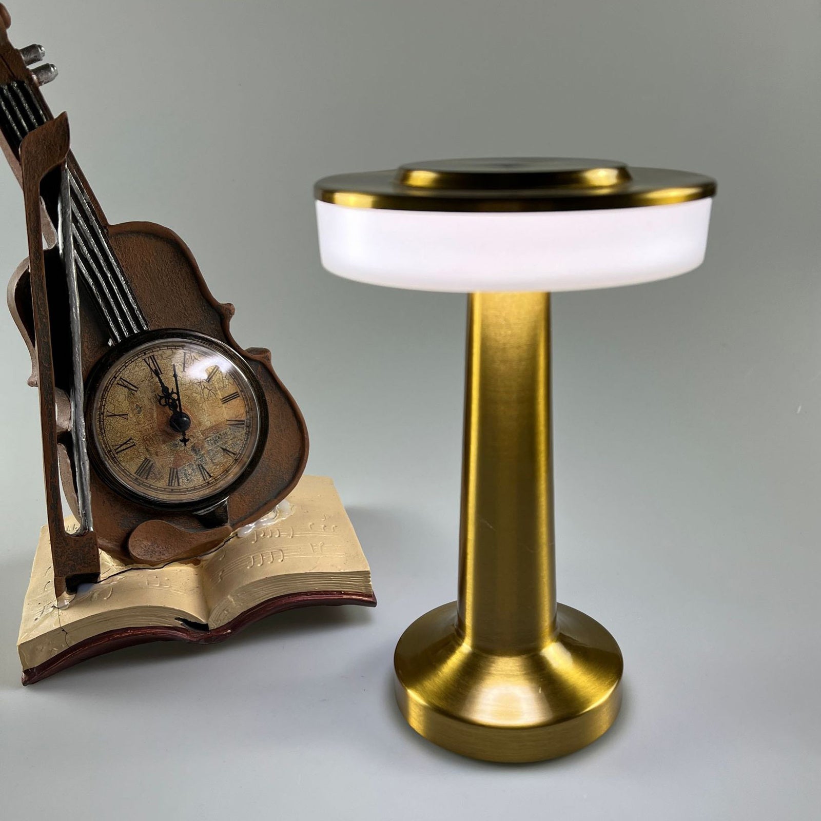 Luxe LED Table Lamp Portable Cordless Touch Sensor Night Light (Gold)