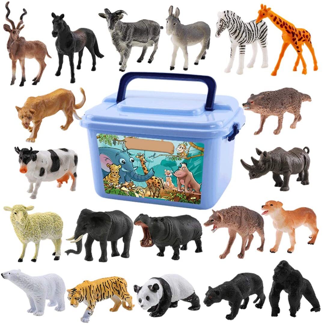 58 PCS Animal Figures Toy Set in Box