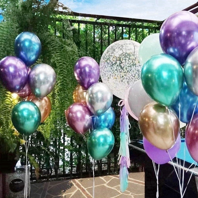 100 PCS Colourful Metallic Mini Balloons Party Decorations