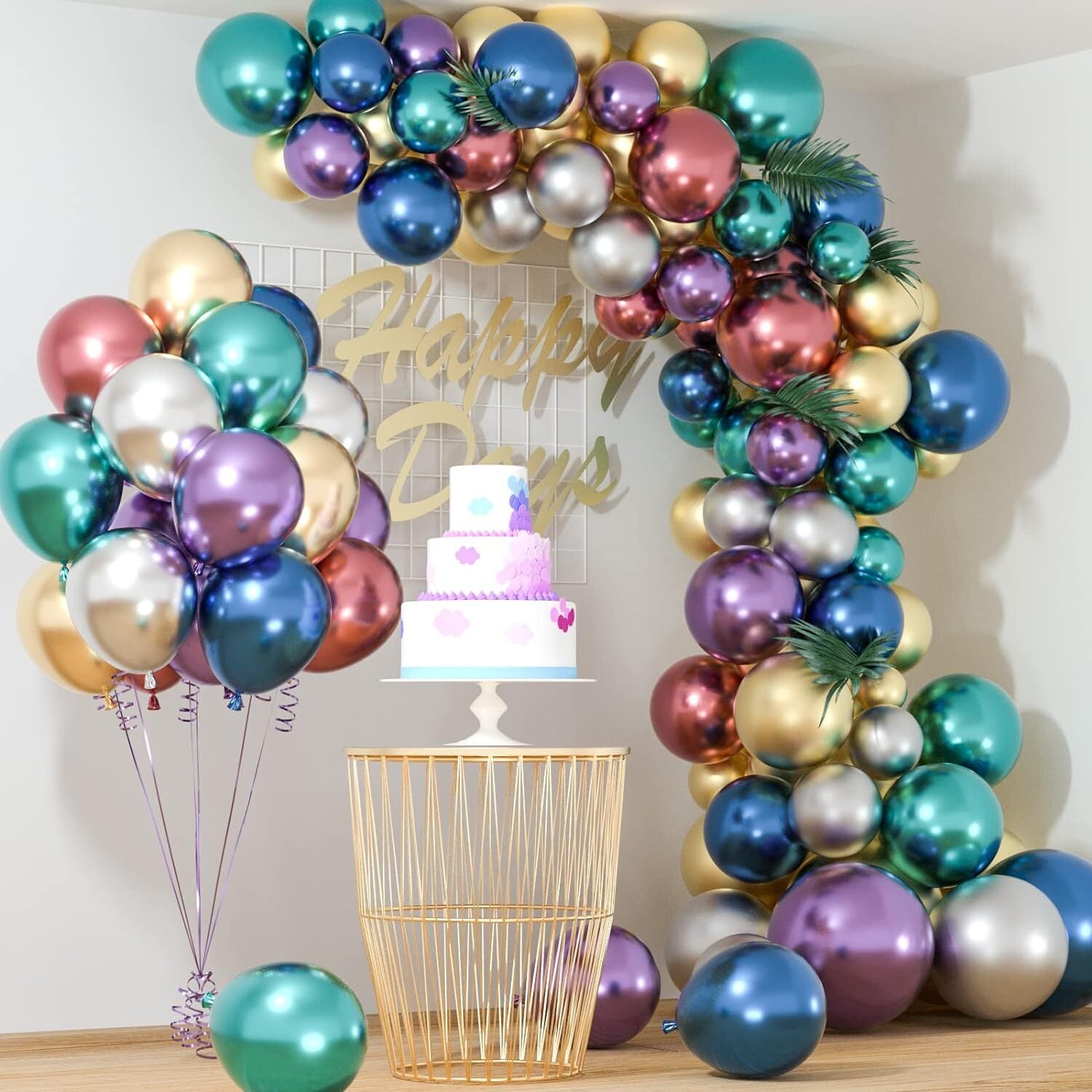 100 PCS Colourful Metallic Mini Balloons Party Decorations