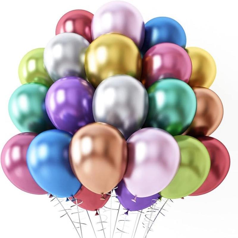 100 PCS Colourful Metallic Mini Balloons Party Decorations