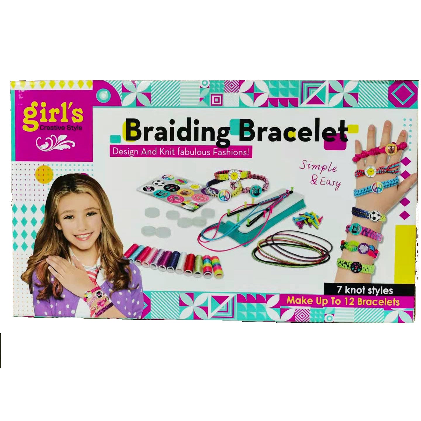 DIY Creative Braiding Bracelets Arts and Crafts Kit