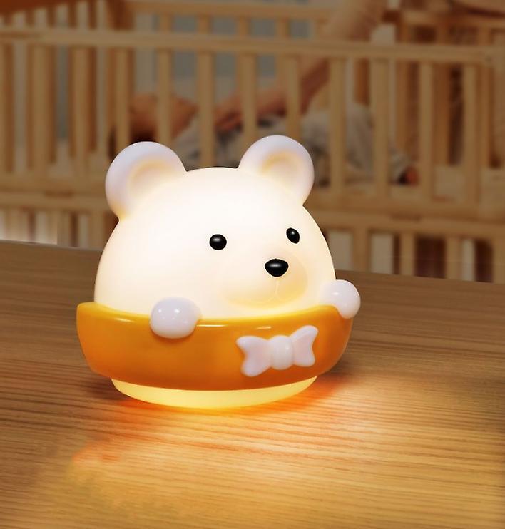 Multifunction Cute Bear Remote Control LED Light USB Rechargeable Lamp