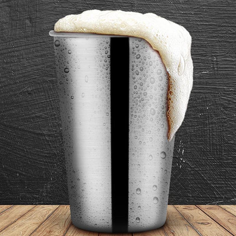 304 Stainless Steel Tumbler Camping Water Beer Cup Tea Coffee Mug (500mL)