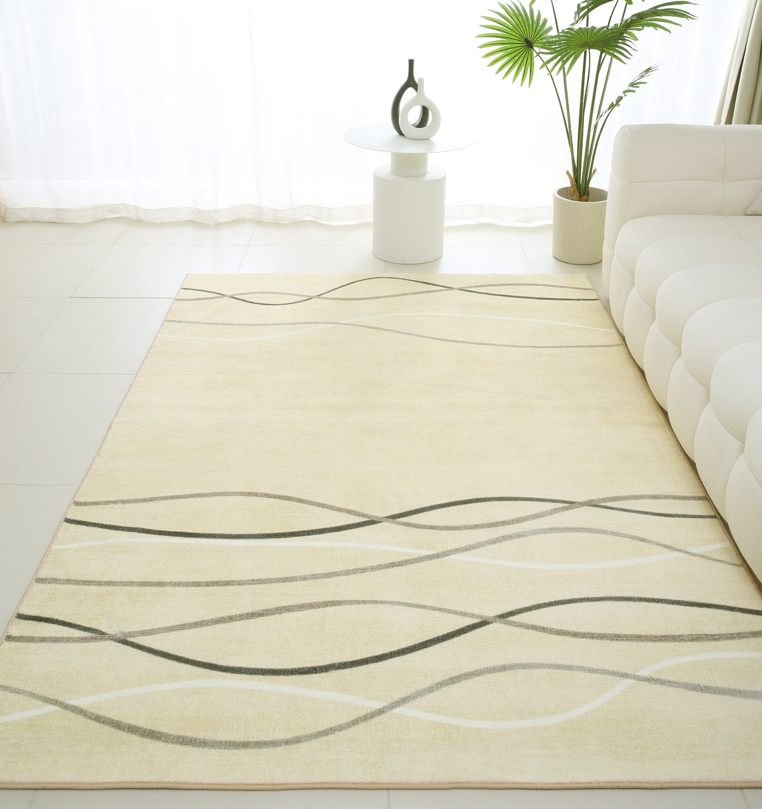 XL Extra Large Lush Plush Ripple Carpet Rug (300 x 200)