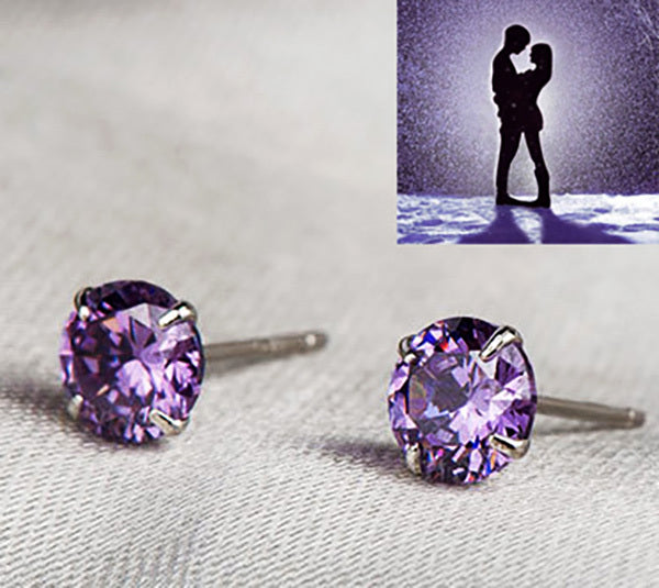 S925 Sterling Silver 2 Carats CZ Diamond Stud Earrings