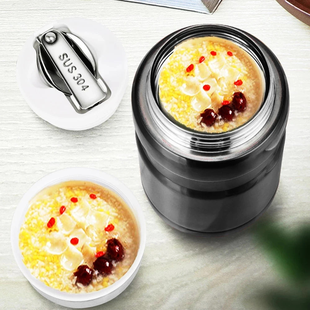 750mL Stainless Steel Vacuum Thermos Insulated Food Jar Lunch Box