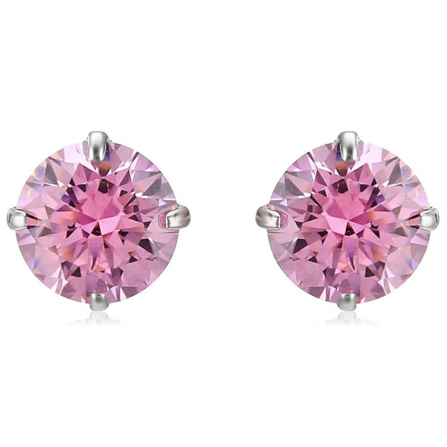 S925 Sterling Silver 1 Carat CZ Diamond Stud Earrings