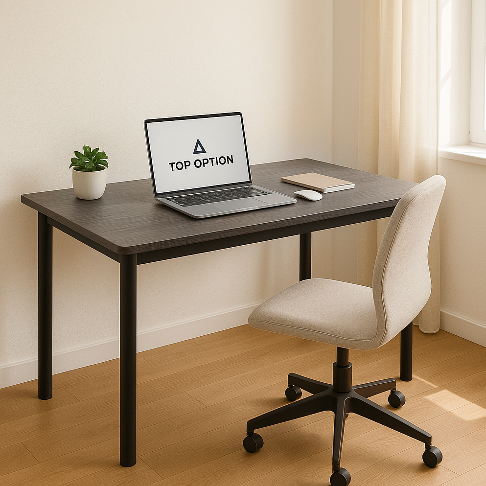 Heritage Industrial Wood & Metal Dining Table 100cm