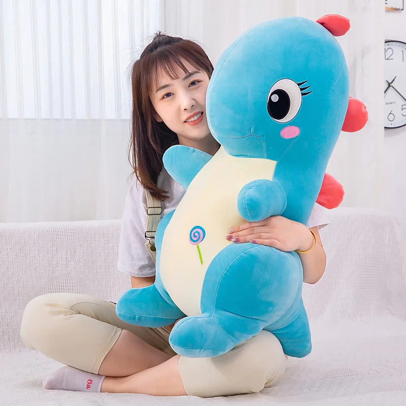 Giant Cute Dinosaur Stuffed Animal Plush Toy Doll Pillow - 60cm, Blue