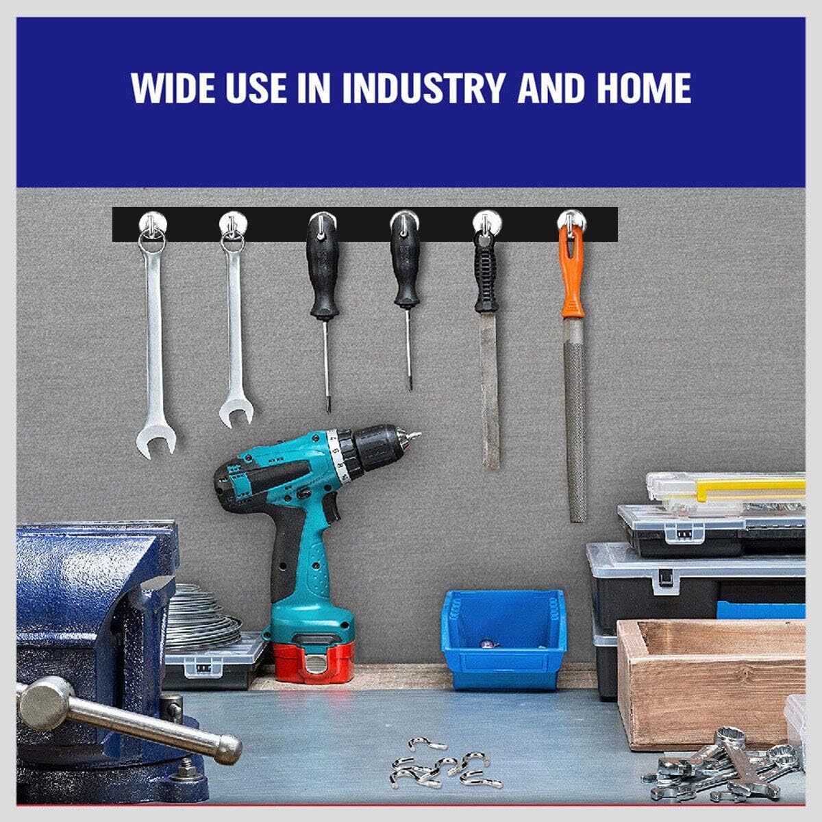 10 X Heavy Duty Magnetic Hooks Multipurpose Strong Hanging Magnets Hangers