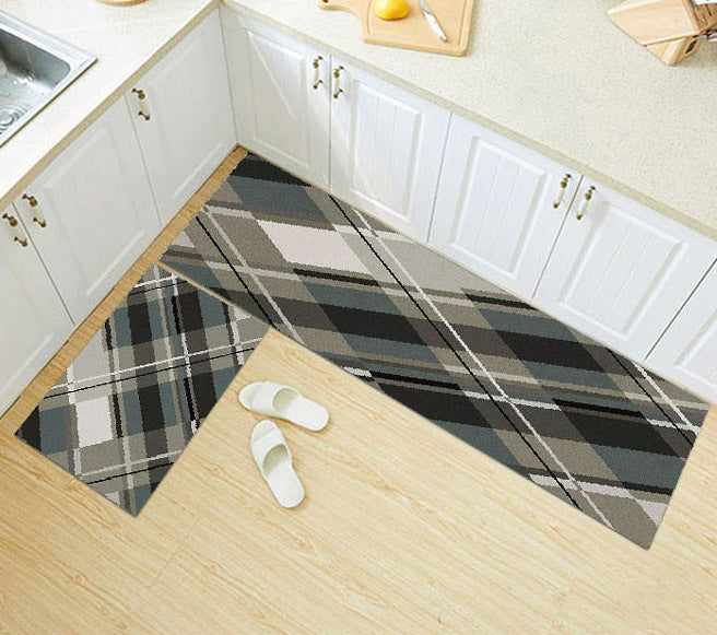 2-Pieces Kitchen Area Rug Doormat Hallway Bathroom Mats