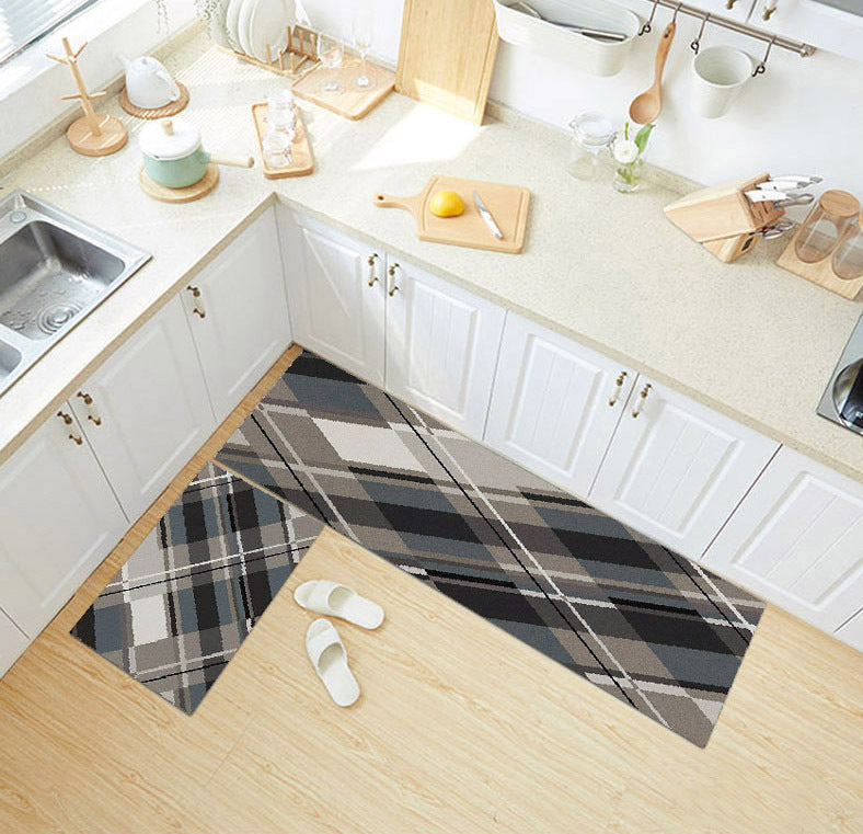 2-Pieces Kitchen Area Rug Doormat Hallway Bathroom Mats