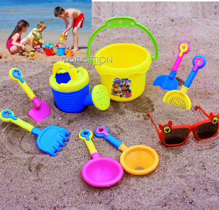 9PCS Sand Toy Set with Bucket