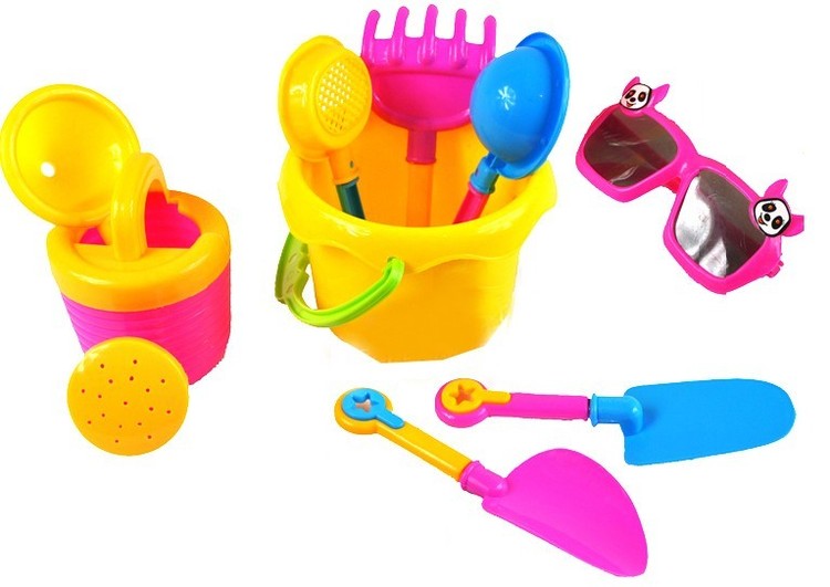 9PCS Sand Toy Set with Bucket