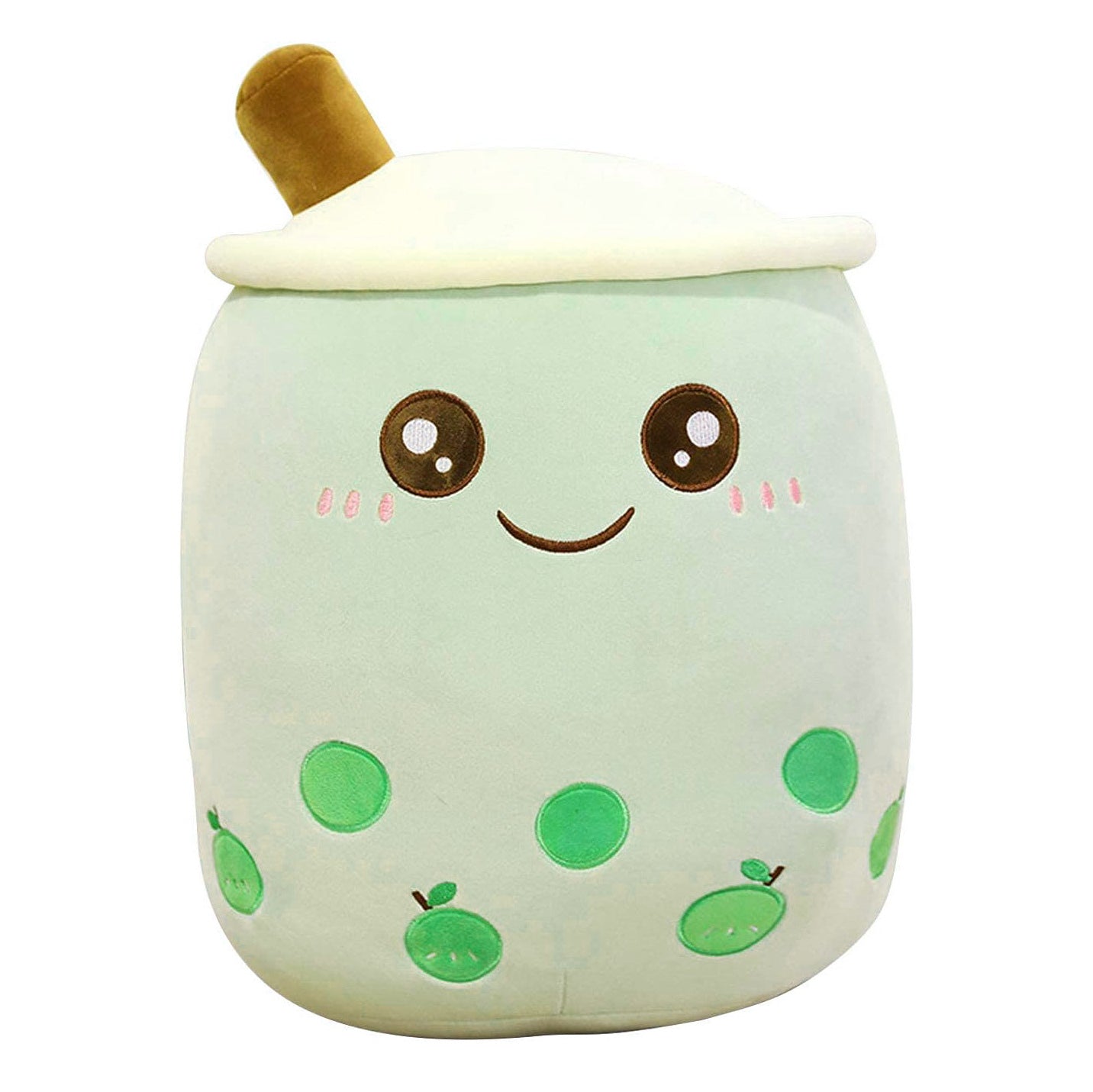 Bubble Tea Plush Toy Boba Cuddly Doll Pillow Cushion - Green