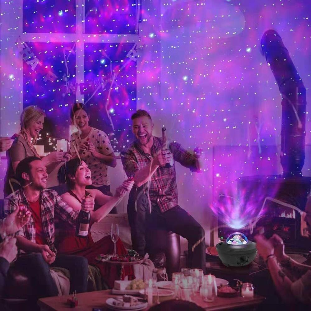 Starry Night LED Projector Lamp Bluetooth Music Player Night Light